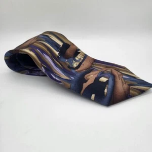Corbata Jerry Garcia Paris In The Rain Collection Quince 58 pulgadas 100 % seda para hombre - Imagen 1 de 5
