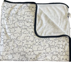 Carter's Just One You Elephant Blanket Receiving Swaddle Cotton 29.5x35 - Picture 1 of 11