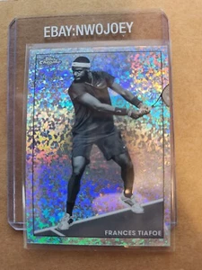 FRANCES TIAFOE 2021 TOPPS CHROME TENNIS #66 B&W MINI-DIAMOND REFRACTOR RARE - Picture 1 of 2