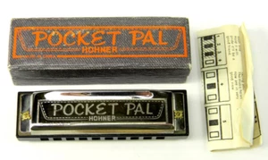 A Hohner Pocket Pal Harmonica 10 Hole EXCELLENT CONDITION in Box w/ Instructions - Picture 1 of 3