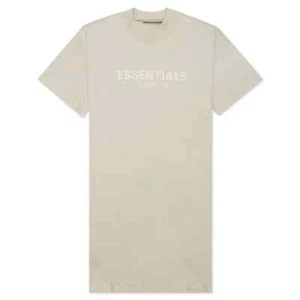 Fear Of God Essentials Tee Dress Wheat (125BT213048FW) Women's Size XS-L - Picture 1 of 4