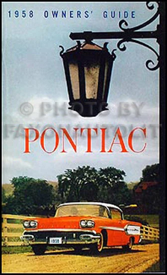 1958 Pontiac Proprietari Manuale Nuovo Bonnevile Stella Chief Super Capo Safari - Immagine 1 di 1