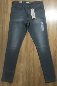 Levi’s 311 Mid Rise Shaping Skinny Denim Jeans Womens Size 32x34 Faded Black NWT - Picture 1 of 12