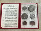 ~Simply Coins~1970 Uncirculated Royal Australian Mint Coin Set Red Wallet