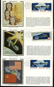 7/16/75 Cape Canaveral, FL  Apollo-Soyuz  Event Set of 5 Colorano Covers - Picture 1 of 2