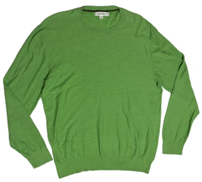 Suéter de golf Calvin Klein para hombre XL verde primavera cuello redondo algodón fácil cuidado Foto 1 de 4