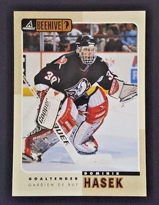 1997-98 PINNACLE BEEHIVE DOMINIK HASEK 5X7" JUMBO CARD SCIABOLE - Foto 1 di 1