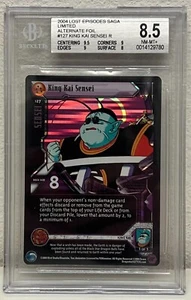 1x DBGT TCG KING KAI SENSEI 127 HOLO FOIL RARO EPSIODES PERDIDO BGS 8,5 POP 2 - Imagen 1 de 1