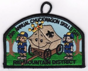 BOY SCOUT PATCH - SAMOSET COUNCIL - RIB MT. DIST - 2012 CHUCKWAGON - 29TH ANNUAL - Picture 1 of 1