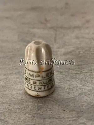 Rare Vintage Antique Ceramic Porcelain Electrical Wire Nut. Simplex #18 + 1. Usa • 8.11$