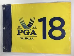 2024 Pga Championship Flag Valhalla golf yellow pin flag Xander wins new - Picture 1 of 12
