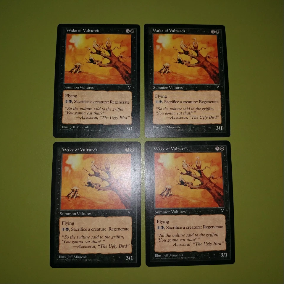 Wake of Vultures x4 Visions 4x Magic the Gathering MTG  - Image 1 of 1