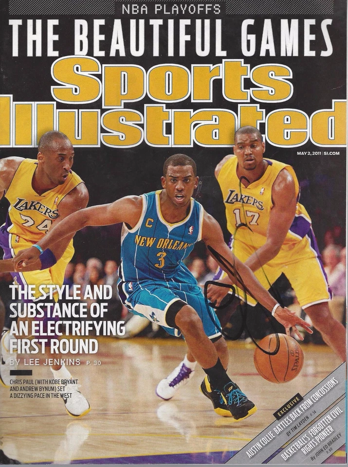 Chris Paul Firmado SI Deportes Ilustrado SIN ETIQUETA Autografiado Auto Rockets cp3 Foto 1 de 1