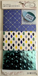 K&COMPANY 3.75" X 2.5" GENIALES TARJETEROS DE REGALO - 3 piezas - Imagen 1 de 2