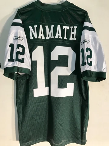 Reebok Authentic NFL Jersey New York Jets Joe Namath Green sz 48 Cover