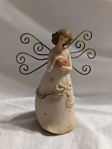 Resin Angel "Live Well, Laugh Often, Love Much" Figurine, 4.5" Tall - PRE-OWNED  - Picture 1 of 10