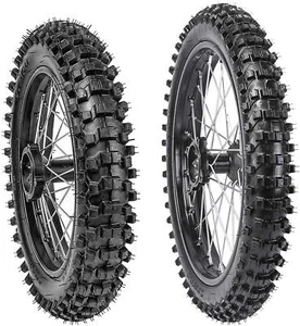 15mm Front 70/100-17+Rear 90/100-14 Wheel Rim Tire Tube Pit Dirt Bike 110 125cc - Foto 1 di 7