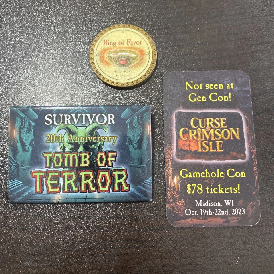 True Dungeon XP Experience Point Code Ring Of Favor Tomb Terror Pin Survivor - Image 1 of 4