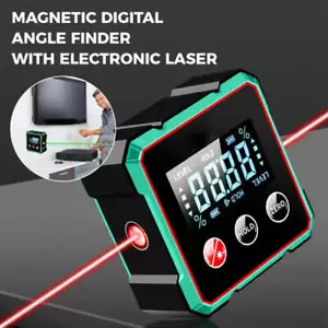 Magnetic Digital Angle Finder With Electronic Laser Gauge Protractor Inclinomete - Picture 1 of 7