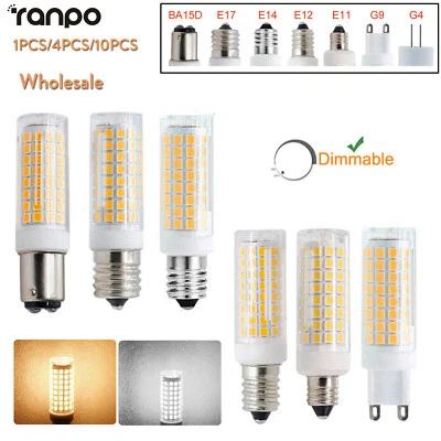 12W Led Corn Light Bulb G4 G9 G8 Gy6.35 Dimmable 110V 130V 220V Cold Warm White - Image 1 of 4