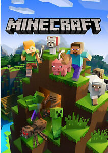 Minecraft Kids Gaming Poster A3 Printed on 260gsm Quality Paper - Free Postage