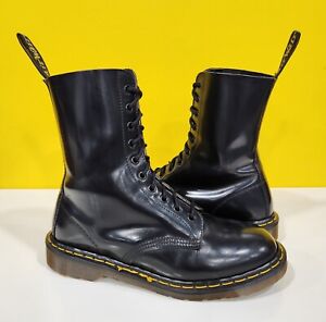 💥Dr. Martens Doc England MIE Rare 90's Vintage Black 1490 Boots UK8 US9💥