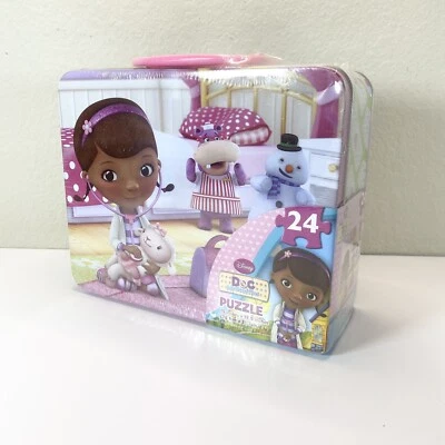 Disney Junior Doc McStuffins 24 Piece Collectible Tin Box Puzzle | NEW & SEALED! - Image 1 of 4