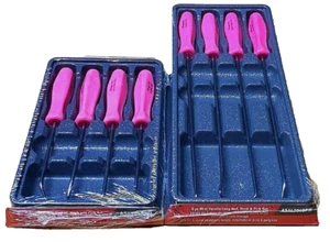 *NEW* Snap-on Pick Set *2 SETS* ASA204BPM & ASAL204BPM *PINK HARD HANDLES* NEW! - Picture 1 of 8