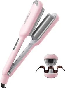 Curling Iron Hair Crimper Waver - TYMO ROVY Beach Waves 1 inch, Pink - Picture 1 of 8