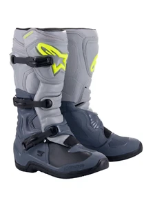 Alpinestars Tech 3 MX ATV Boots - Dark Gray/Light Gray/Black - Size 9 - Picture 1 of 7