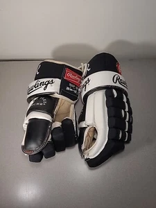 Rawlings RKP 10 39cm 15 1/2" Mens Ice Hockey Gloves Black And White - Bild 1 von 10