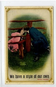 (Gd3032) Bamforth Comic, Serie 2137, umwerbendes Paar um 1910 - Bild 1 von 4