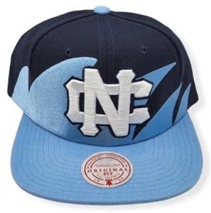 NEW!! Mitchell & Ness UNC North Carolina Tar Heels Sharktooth Snapback Hat NWT!! - Picture 1 of 2