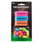 Ticonderoga Eraser Multi-Pack, Handheld & Pencil Top Erasers, Assorted...