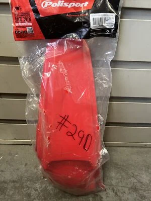 Guardabarros trasero Polisport rojo Honda CRF450R 2005-2008 #290 lin Foto 1 de 4