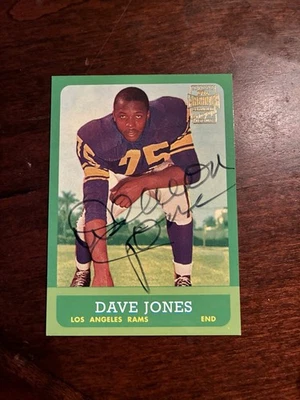 2001 Topps Archives Reprint Auto Deacon Jones Dave Jones #AA-DJ Auto HOF - Image 1 of 4