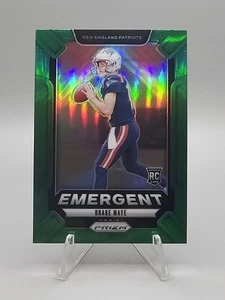 2024 Panini Prizm - Emergent Drake Maye #4 Green Prizm (RC) 💥 Patriots - Picture 1 of 2