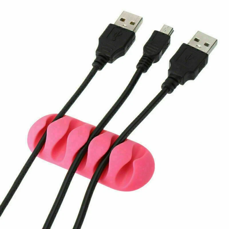Cable Organizer Arrangement Earphone Charger Computer Wire Holder Mount Clips - Image 1 of 4