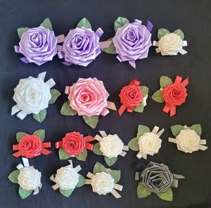 Vintage American Greeting Geschenkschleifen Rosen Blumen für Geschenke meist neu - Bild 1 von 11