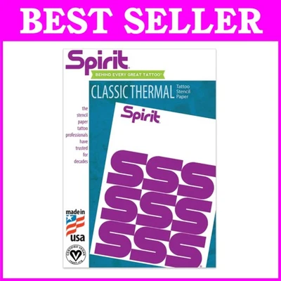 Papel térmico para plantillas de tatuaje 8,5 X 11 - 100 hojas Foto 1 de 4