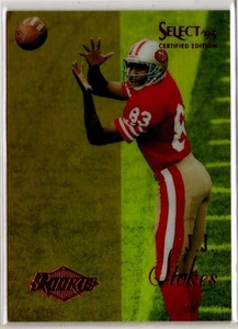 Espejo de fútbol americano Select 1995 certificado dorado #133 J.J. Stokes inserción de novato 49ers - Imagen 1 de 1