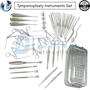 Tympanoplastik Instrumente 58 tlg Set Mikro Ohr Chirurgie HNO Premium Instrument CE - Bild 1 von 8