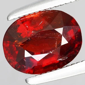 1.54ct 7.5x5.7mm Oval Natural Reddish Orange Spessartite Garnet Namibia, Africa - Picture 1 of 4