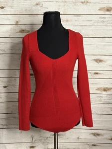 Abercrombie & Fitch roter Langarm Rippstrick Body Gr. Small - Bild 1 von 5