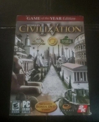 Sid Meier's 4 Civilization Game of Year Edition PC Game 2006 Complete  4 Discs - Image 1 of 4