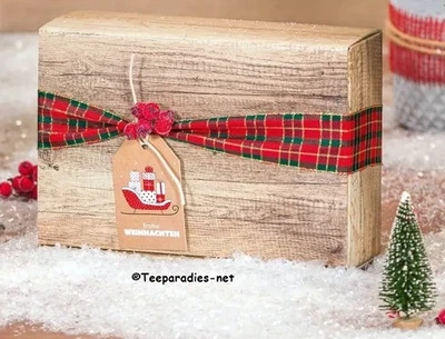 (GP 22,50 EUR/Stck)  Weihnachtsbox mit 6 Erblühteeblumen Geschenk-Set ♥ - Bild 1 von 2