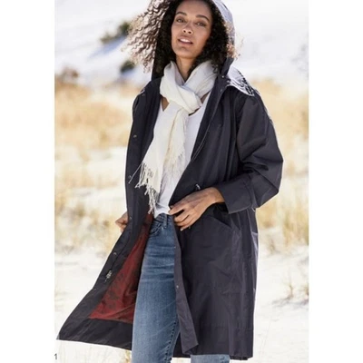 Peruvian Connection Hood River Anorak Jacket Rain Shell in Blue Women's XL $349 - Image 1 of 4