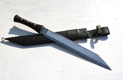 Cuchillo machete seax forjado a mano de 17,25" - mango Full Tang - hoja de acero de alto carbono Foto 1 de 4