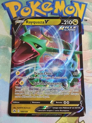 CARTE POKEMON RAYQUAZA V 100/159 - Photo 1/2