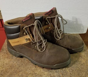 NEU Wolverine Cabor 6" Herren US 14M Dunkel Kaffee Wasserdicht Leder Arbeitsstiefel - Bild 1 von 17